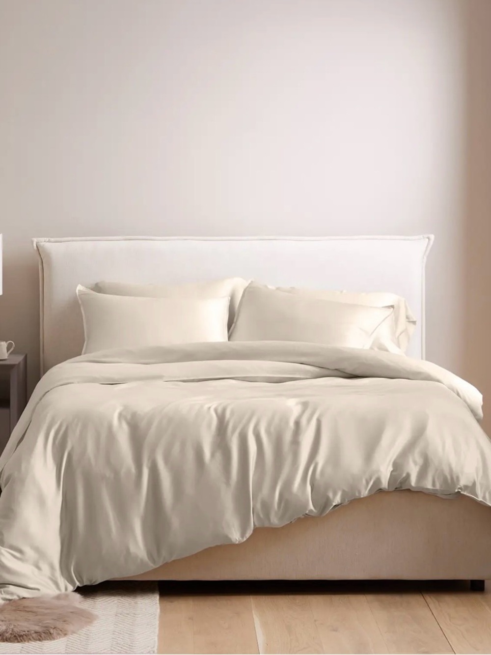 Quince Organic Bamboo Duvet Cover Set (New!) Color:Sand